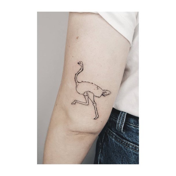 Enchanting Ostrich Tattoo Ideas For Women