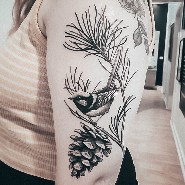 Enchanting Pine Tree Tattoo Ideas For Women