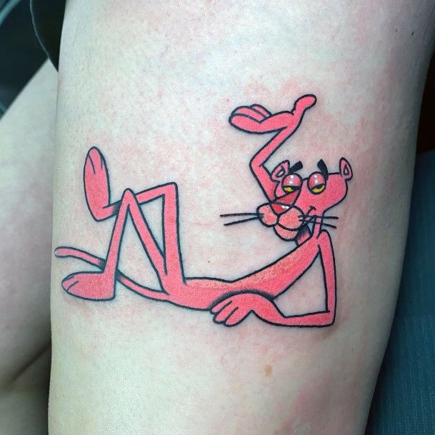 Enchanting Pink Panther Tattoo Ideas For Women