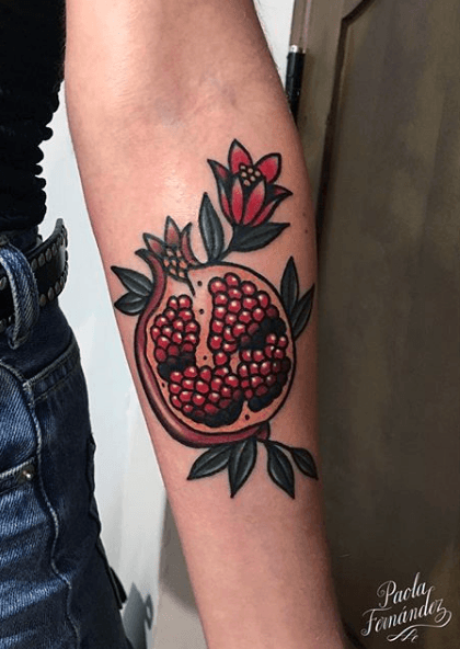 Enchanting Pomegranate Tattoo Ideas For Women