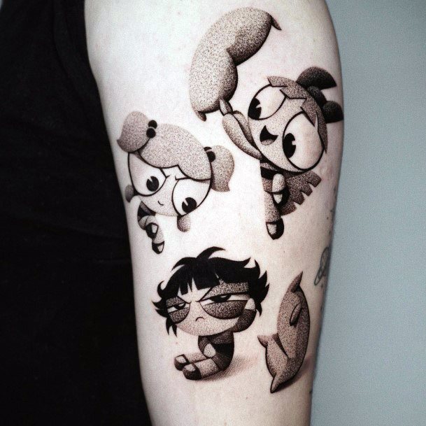 Enchanting Powerpuff Girls Buttercup Tattoo Ideas For Women