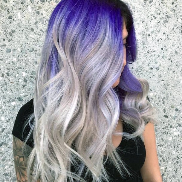 Enchanting Purple Hairstyles Ideas For Women