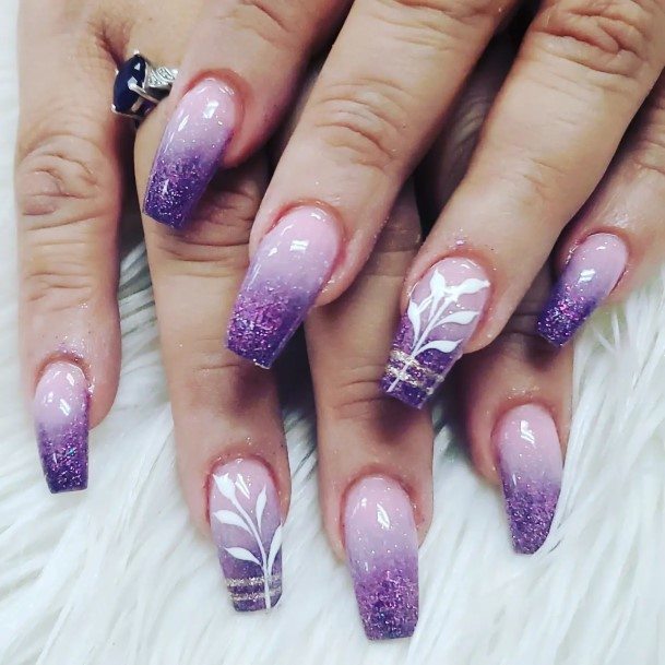 Enchanting Purple Ombre Nail Ideas For Women