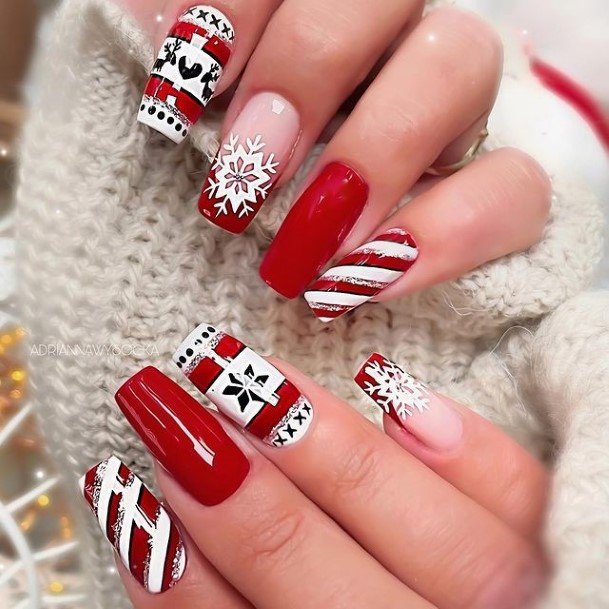 Enchanting Red And Black Nail Ideas For Women