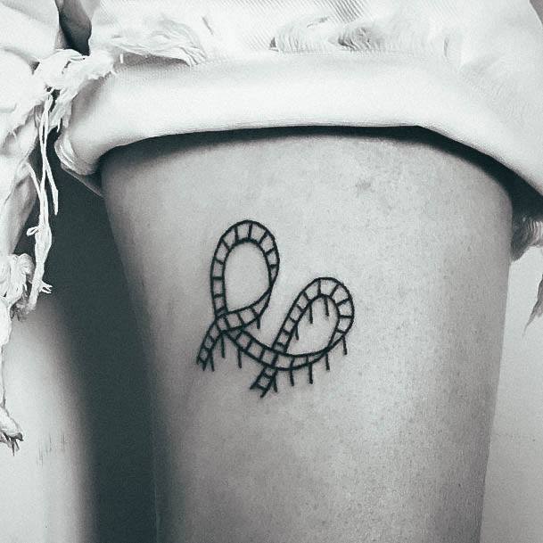 Enchanting Rollercoaster Tattoo Ideas For Women