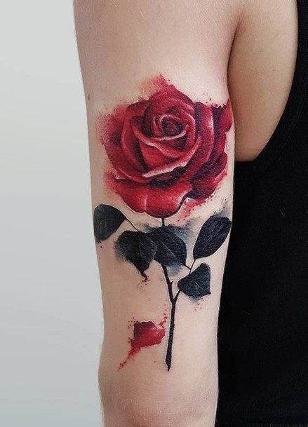 Enchanting Rose Flower Tattoo Womens Forearms