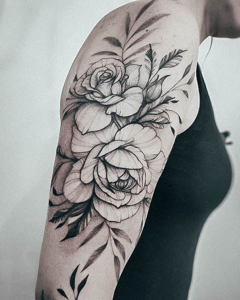 Enchanting Rose Sleeve Tattoo Ideas For Women