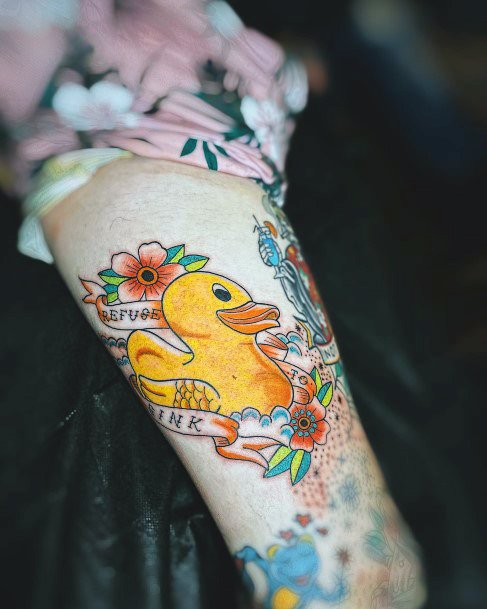 Enchanting Rubber Duck Tattoo Ideas For Women