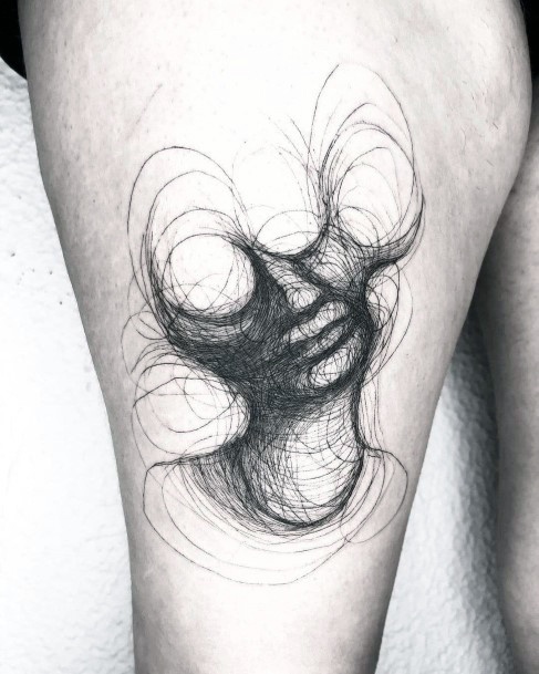 Enchanting Scribble Tattoo Ideas For Women