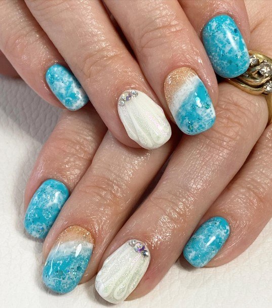 Enchanting Sea Nail Ideas For Women