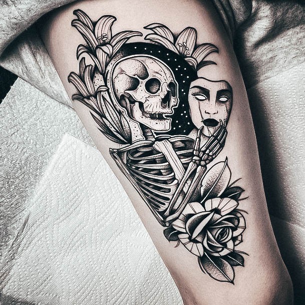 Enchanting Skeleton Tattoo Ideas For Women