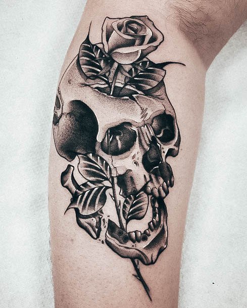 Enchanting Skull And Rose Tattoo Ideas For Women