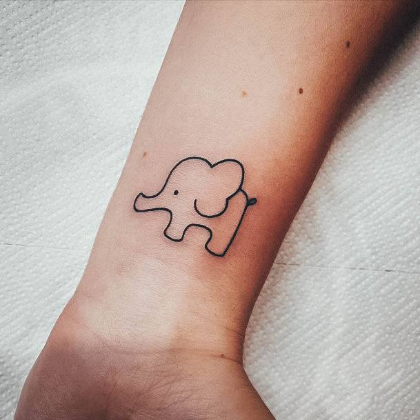 Enchanting Small Elephant Tattoo Ideas For Women