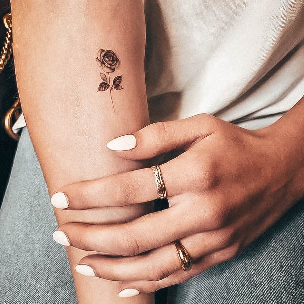 Enchanting Small Rose Tattoo Ideas For Women