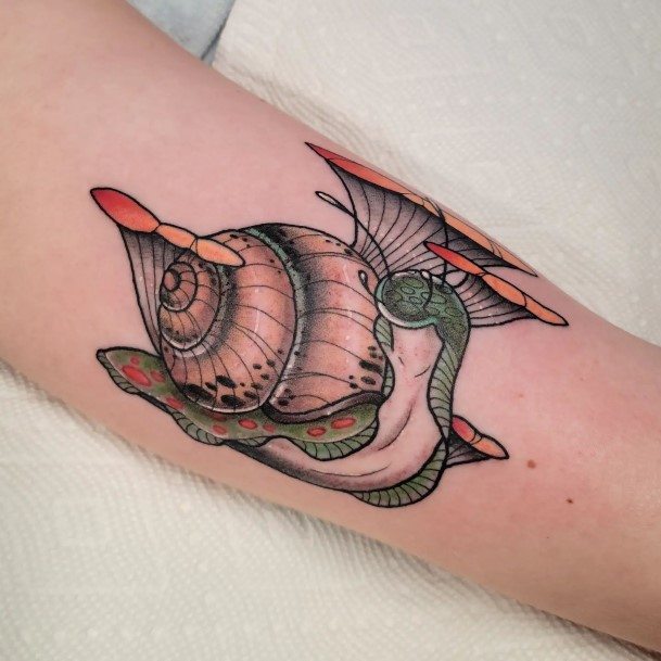 Enchanting Snail Tattoo Ideas For Women