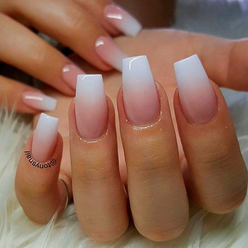 Enchanting Square Ombre Nail Ideas For Women