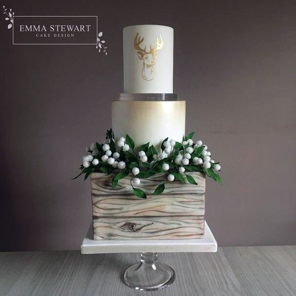 Enchanting Square Wedding Cake