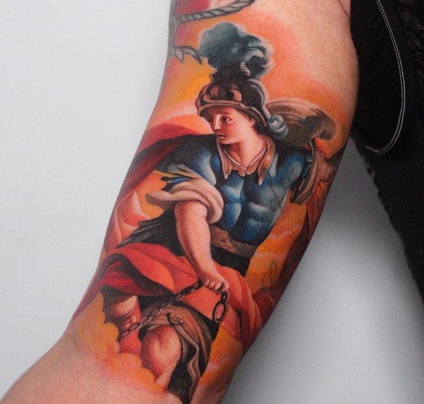 Enchanting St Michael Tattoo Ideas For Women