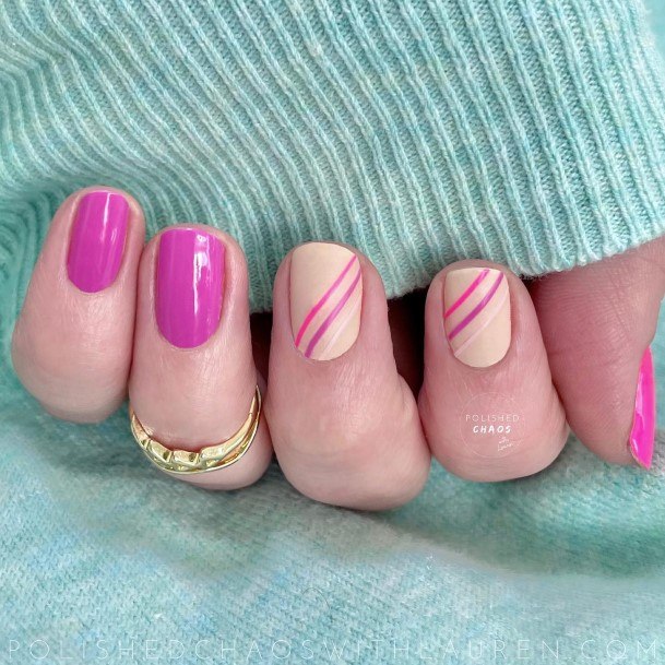 Enchanting Striped Nail Ideas For Women