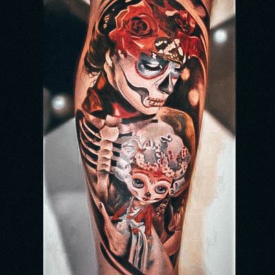 Enchanting Sugar Skull Tattoo Ideas For Women