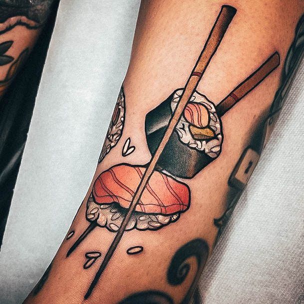 Enchanting Sushi Tattoo Ideas For Women