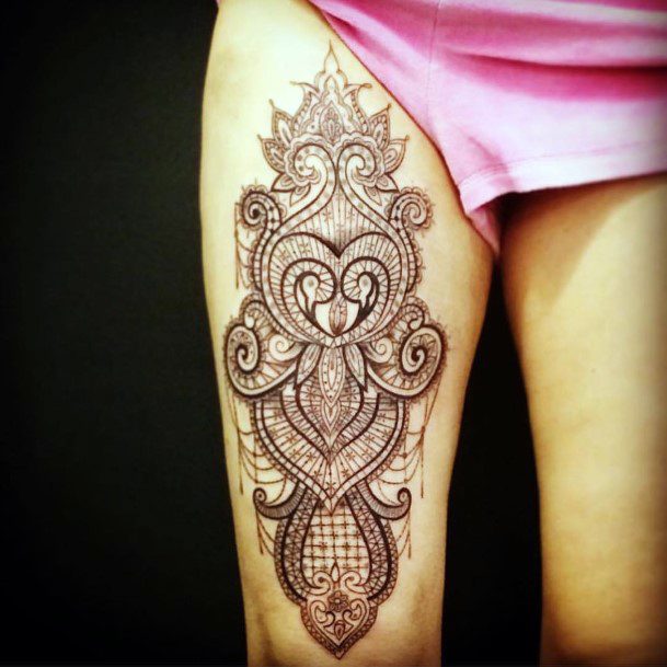 Enchanting Tattoo Womens Legs