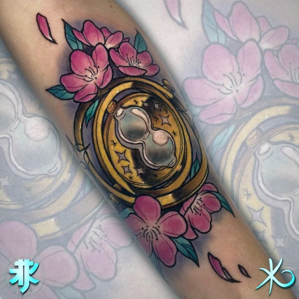 Enchanting Time Turner Tattoo Ideas For Women