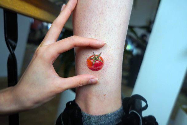 Enchanting Tomato Tattoo Ideas For Women