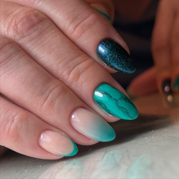 Enchanting Turquoise Nail Ideas For Women