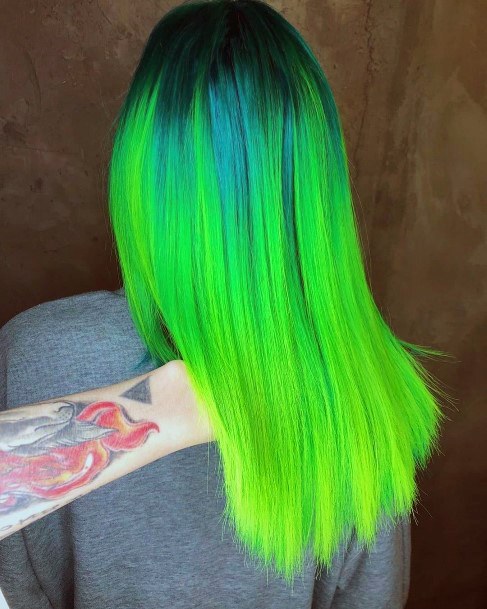 Enchanting Turquoise Ombre Hairstyles Ideas For Women