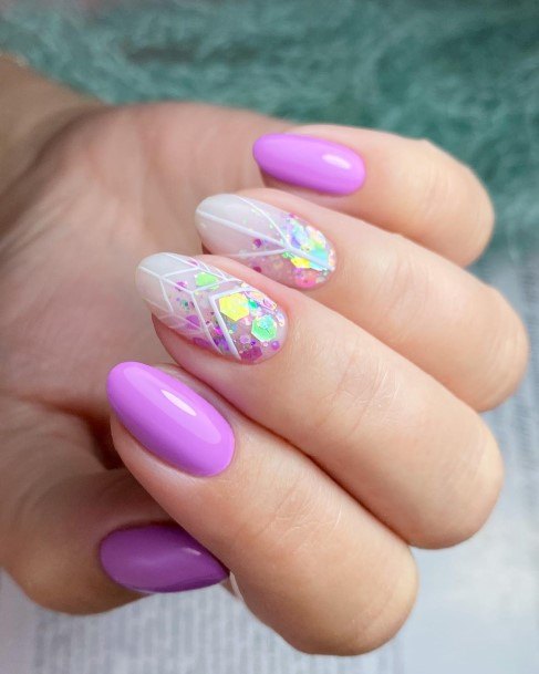 Enchanting Violet Nail Ideas For Women