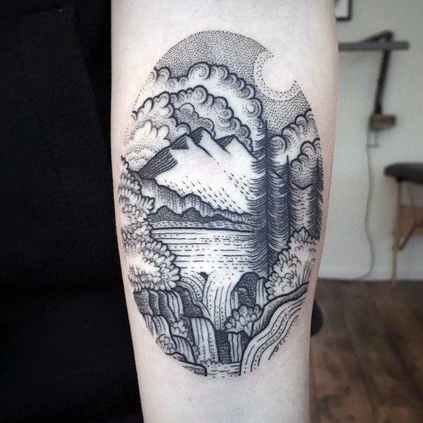 Enchanting Waterfall Tattoo Ideas For Women