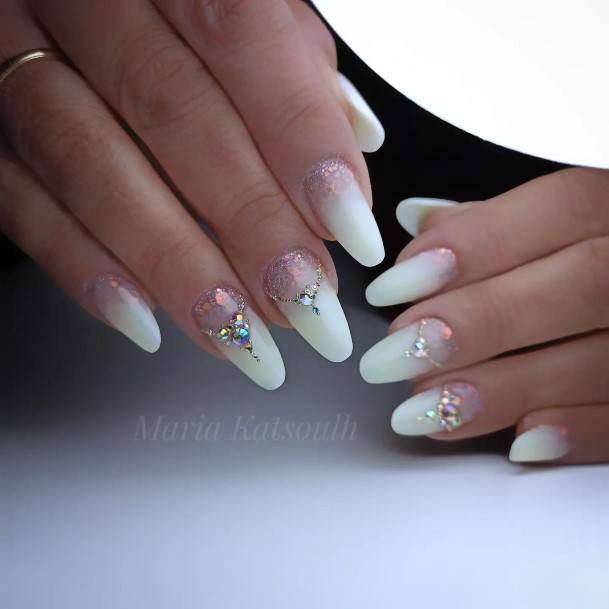 Enchanting White Ombre Nail Ideas For Women