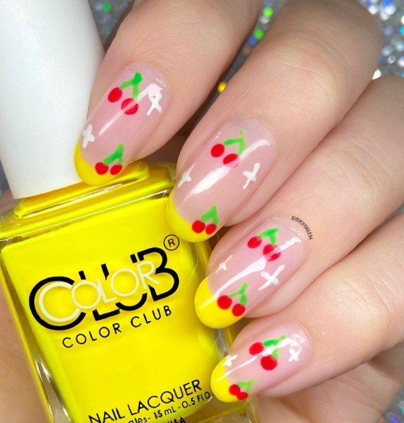 Enchanting Yellow French Tip Nail Ideas For Women