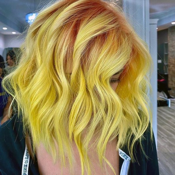 Enchanting Yellow Ombre Hairstyles Ideas For Women