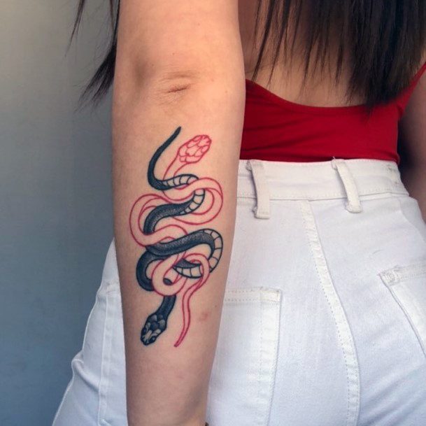 Top 130 Best Snake Tattoos For Women Slithering Designs