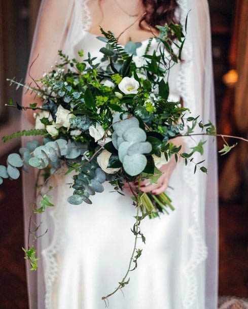 Eucalyptus Winter Wedding Flowers