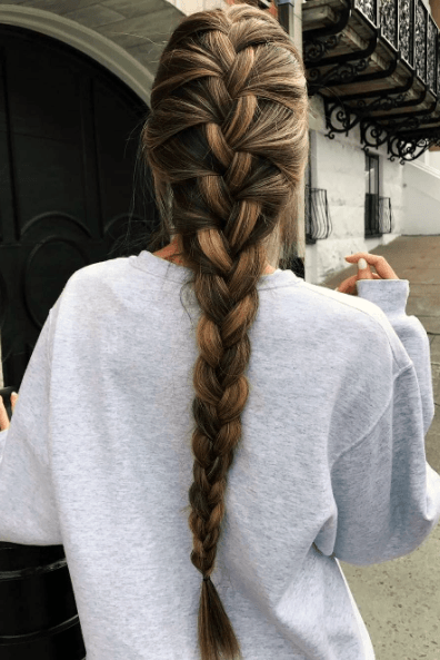 Everyday French Braid Hairstyle Women