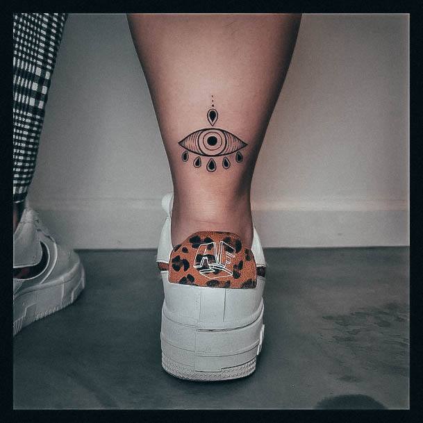 Evil Eye Female Tattoo Designs