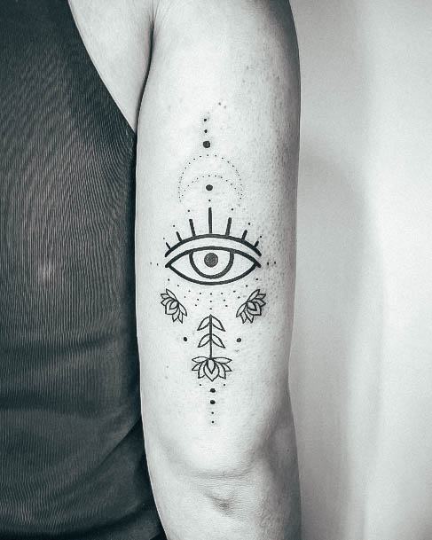 Evil Eye Tattoo Design Inspiration For Women