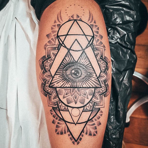 Excellent Girls All Seeing Eye Tattoo Design Ideas