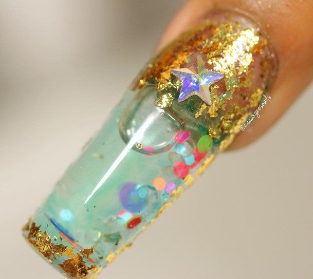 Excellent Girls Aquarium Nail Design Ideas