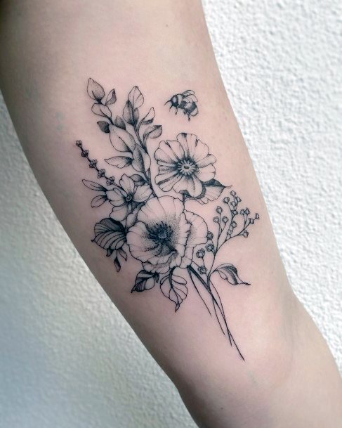 Excellent Girls Babys Breath Tattoo Design Ideas