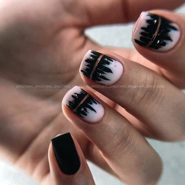 Excellent Girls Black Dress Nail Design Ideas