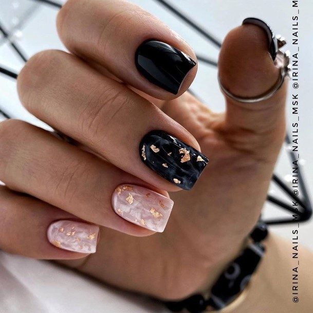 Excellent Girls Black Prom Nail Design Ideas