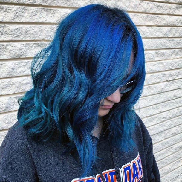 Excellent Girls Blue Hairstyles Design Ideas