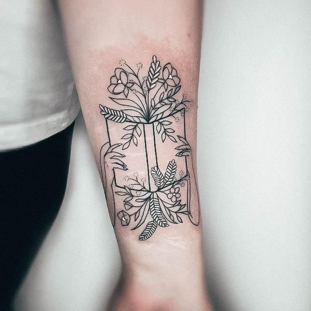 Excellent Girls Book Tattoo Design Ideas