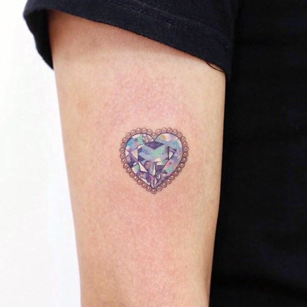 Excellent Girls Brooch Tattoo Design Ideas