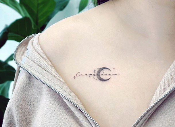 Excellent Girls Carpe Diem Tattoo Design Ideas