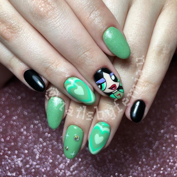 Excellent Girls Cartoon Nail Design Ideas